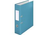 Leitz® Ordner 180° Cosy, A4, 180°-Präzisionsmechanik, Schreibschild & Griffloch, Rückenbreite 80 mm, blau