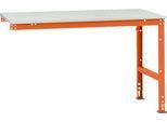 Manuflex Ansatztisch UNIVERSAL Standard, Tischplatte Kunststoff, 1500x1000, rotorange