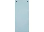 Trennstreifen Exacompta Forever, rechteckig, 2-fach Lochung, B 240 x H 105 mm, Blauer Engel, Recycling-Kraftkarton, blau, 100 Stück