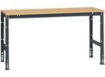 Manuflex Grundtisch UNIVERSAL Standard, Tischplatte Multiplex, 1750x800, anthrazit