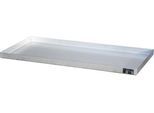 Bauer Kleingebindewanne KGW 4 V4A, ohne Lochblechrost, L 1390 x B 600 x H 60 mm, 40 L, 150 kg, Edelstahl 1.4571, Silber.