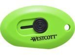 Westcott Mini-Cuttermesser Keramikklinge, 10 cm, mit Rasterautomatik, grün