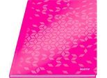 Notizbuch Leitz WOW, Format A4, 80 karierte Blatt, Hardcover-Einband, FSC®-zertifiziert, pink