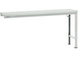 Manuflex Ansatztisch UNIVERSAL Spezial, 1750 x 800 mm, Melamin lichtgrau, lichtgrau