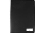 Einband für Formularbücher Sigel EF410, A4, Stifteschlaufe, Einstecktaschen, ohne Inhalt, PU, schwarz