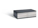 Planschrank aus Stahl, für Formate bis DIN A0, 3 Schubladen