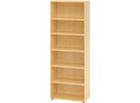 Regale Breno, 6 OH, 28 kg je Boden, B 800 x T 400 x H 2156 mm, Spanplatte, Ahorn