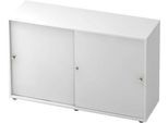 Schiebetürenschrank TOPAS LINE, 2 OH, weiß/weiß