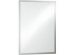 Durable Inforahmen DURAFRAME® Poster, Hoch-/Querformat, für 2 Poster, selbstklebend, aufklappbarer Magnetrahmen, B 545 x T 28 x H 745 mm, PET, silber