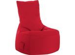 Sitzsack swing scuba®, 100% Polyester, abwaschbar, B 650 x T 900 x H 950 mm, rot