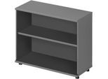 Schäfer Shop Genius Regal TETRIS WOOD, 2 OH, Höhe inkl. Gleiter, B 1000 mm, graphit