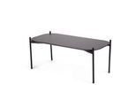Beistelltisch meet by Paperflow Meet, Rechteck, furniertes MDF, Stahlgestell, B 750 x T 500 x H 400 mm, schwarz/schwarz