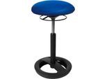 Stehhilfe Sitness HIGH BOB, für ergonomisches Sitzen, höhenverstellbar, Schwingeffekt, H 490-700 mm, blau, Gestell schwarz pulverbeschichtet