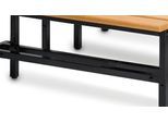 Schuhrost, für Sitzbank, B 1495 x T 200 mm, schwarz, ohne Bank