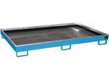 Bauer Regalwanne RW 2200-1 PE, mit PE-Einsatz, lackiert, L 2165 x B 1315 x H 230 mm, lichtblau RAL 5012