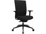 Topstar Bürostuhl Sitness AirWork G, Sandwich-Polsterung, 3D-Flachsitz, Synchronmechanik, höhenverstellbare Lordosenstütze, AGR-zertifiziert, schwarz