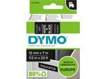 DYMO® Schriftbandkassette D1 45021, 12 mm breit, schwarz/weiß