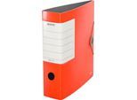 LEITZ® Qualitätsordner SOLID, DIN A4, Rückenbreite 82 mm, hellrot