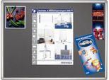Franken Pinnwandtafel PRO, Filz, Wandmontage im Hoch- & Querformat, Aluminiumrahmen, grau, 1500 x 1000 mm