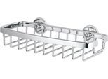 Duschablage tesa® ALUXX, 1-stöckig, viereckig, verchromt, ohne Bohren, inkl. Klebelösung