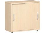 Schiebetürenschrank PALENQUE, 2 OH, B 800 x T 400 x H 752 mm, Ahorn-Dekor