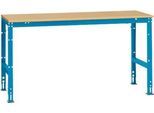 Manuflex Grundtisch UNIVERSAL Standard, Tischplatte Multiplex, 1750x800, lichtblau