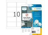 Herma Etiketten Nr. 4349, 96 x 50,8 mm, ablösbar, selbstklebend, sichere Haftung, Papier, weiß, 250 Stück
