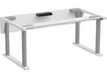 Treston QuatreX Gestell, elektrisch verstellbar, bis 300 kg, B 1825 x T 900 mm, lichtgrau RAL 7035