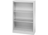 Schäfer Shop Select Regalschrank MS, 3 OH, B 800 x T 400 x H 1215 mm, Stahlblech, Weißaluminium