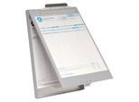 Klemmbrett, DIN A4, Aluminium, mit Formularhalterbox