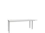 Schäfer Shop Genius Schreibtisch MODENA FLEX, 4-Fuß-Rechteckrohr, beidseitig, B 1800 mm, lichtgrau