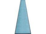 Schmutzfangmatte miltex Eazycare Style, eckig, antistatisch, UV-beständig, waschbar, High-Twist-Nylon & Niltrilgummi, 850 x 3000 mm, pastellblau