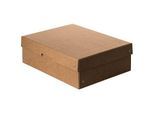 Archivbox Falken PureBox Nature A4, für bis zu 1250 Blatt, mit Beschriftungsfeld, L 320 x B 240 x Füllhöhe 100 mm, FSC®-Pappe, braun