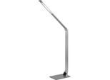 LED-Tischleuchte WASP, dimmbar 5-fach, 900 Lumen, 2700-5000 Kelvin, USB-Ladebuchse, Alu gebürstet