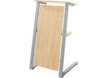 Schäfer Shop Select Stehpult, Stahlrohr/Spanplatte, B 590 x T 620 x H 1120/1060 mm, Ahorn