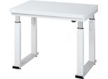 Arbeitstisch Serie adlatus 600, 1000 x 700 x 740-1140 mm, Hartlaminat-Platte