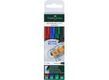 Marker Faber-Castell Multimark, 4er-Set, F, permanent