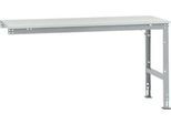 Manuflex Ansatztisch UNIVERSAL Standard, 1750 x 800 mm, Kunststoff lichtgrau, alusilber
