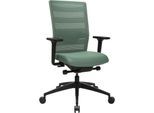 Topstar Bürostuhl Sitness AirWork, mit Armlehnen, 3D-Auto-Synchronmechanik, Muldensitz, Netzrücken, mint/schwarz