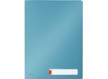 Leitz® Sichthülle Cosy Privacy, blickdicht, DIN A4, bis zu 40 Blatt, 3 Fächer, Beschriftungsschild, 3 Stück, blau