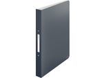 Leitz® Ringbuch Cosy, A4-Format, 2-Ring-Mechanik für bis zu 190 Blatt, mit Rückenschild, Polypropylen, grau