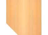Trapezplatte ULM, B 1200 x T 1200 mm, Buche-Dekor