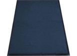 Schmutzfangmatte miltex Eazycare Style, eckig, antistatisch, UV-beständig, waschbar, High-Twist-Nylon & Niltrilgummi, 800 x 1200 mm, stahlblau
