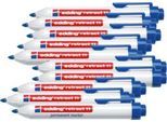 edding retract 11 Permanentmarker, ohne Kappe, mit Druckmechanik, 10 Stück, blau