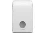 Kimberly-Clark® Aquarius Handtuchspender 6945, Sichtfenster, Einzelblattentnahme, B 265 x T 136 x H 399 mm, weiß