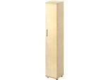 Schäfer Shop Genius Flügeltürenschrank TETRIS WOOD, 6 OH, B 400 x T 421 x H 2270 mm, Höhe inkl. Gleiter, Tür rechts, Ahorn-Dekor