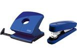 Sparset Novus Hefter B4 FC + Locher B 230, Hefter 50 Blatt, Locher 30 Blatt, blau