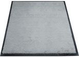 Schmutzfangmatte miltex Eazycare Style, eckig, antistatisch, UV-beständig, waschbar, High-Twist-Nylon & Niltrilgummi, 750 x 850 mm, verkehrsgrau