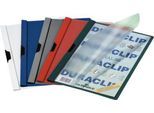 Durable Klemmmappe Duraclip, DIN A4, Kunststoff, mit Clip, sortiert