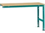 Manuflex Ansatztisch UNIVERSAL Standard, 1500 x 800 mm, Multiplex natur, wasserblau